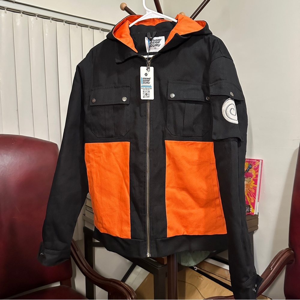 NWT Anime Gear Guru Naruto Shippuden Jacket Hidden Leaf Cosplay XS